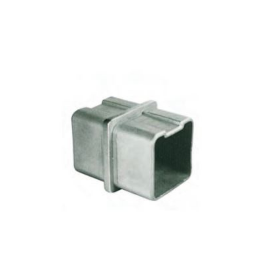 conector cuadrado acero inoxidable png