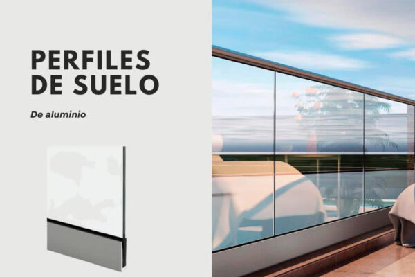 perfil de aluminio baranda cristal fabricante en barcelona