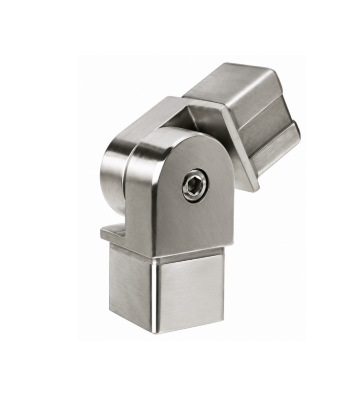 conector tubo cuadrado articulado f600 80