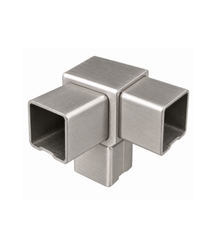 conector tubo cuadrado esquinero f600 78